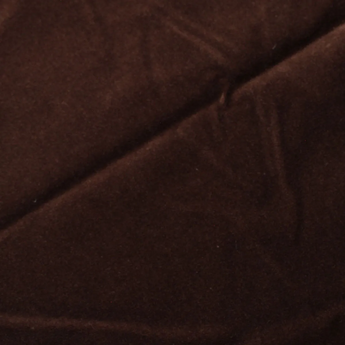 Chocolate Brown Cotton Velvet Upholstery Drapery Fabric
