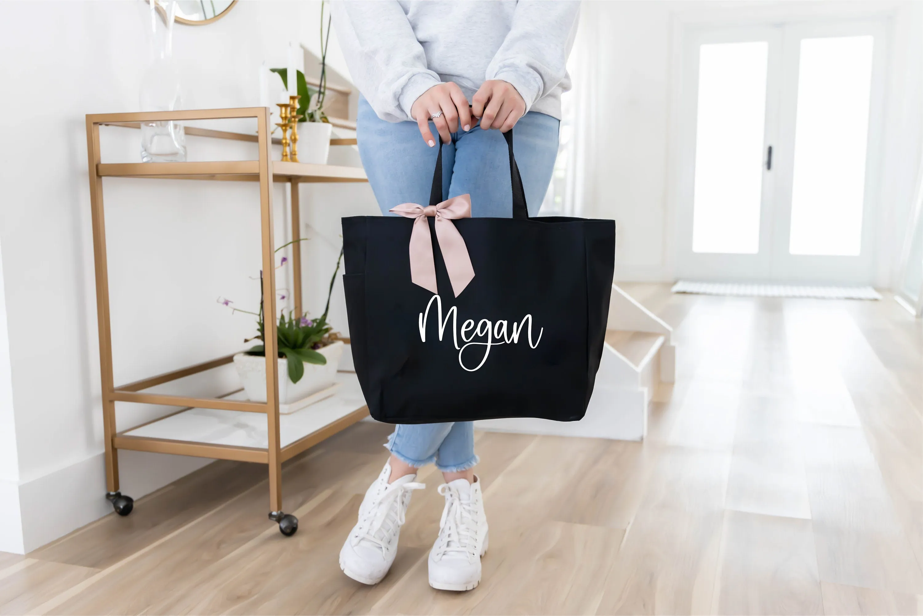 Custom Tote Bag with Zipper - Personalized Bags