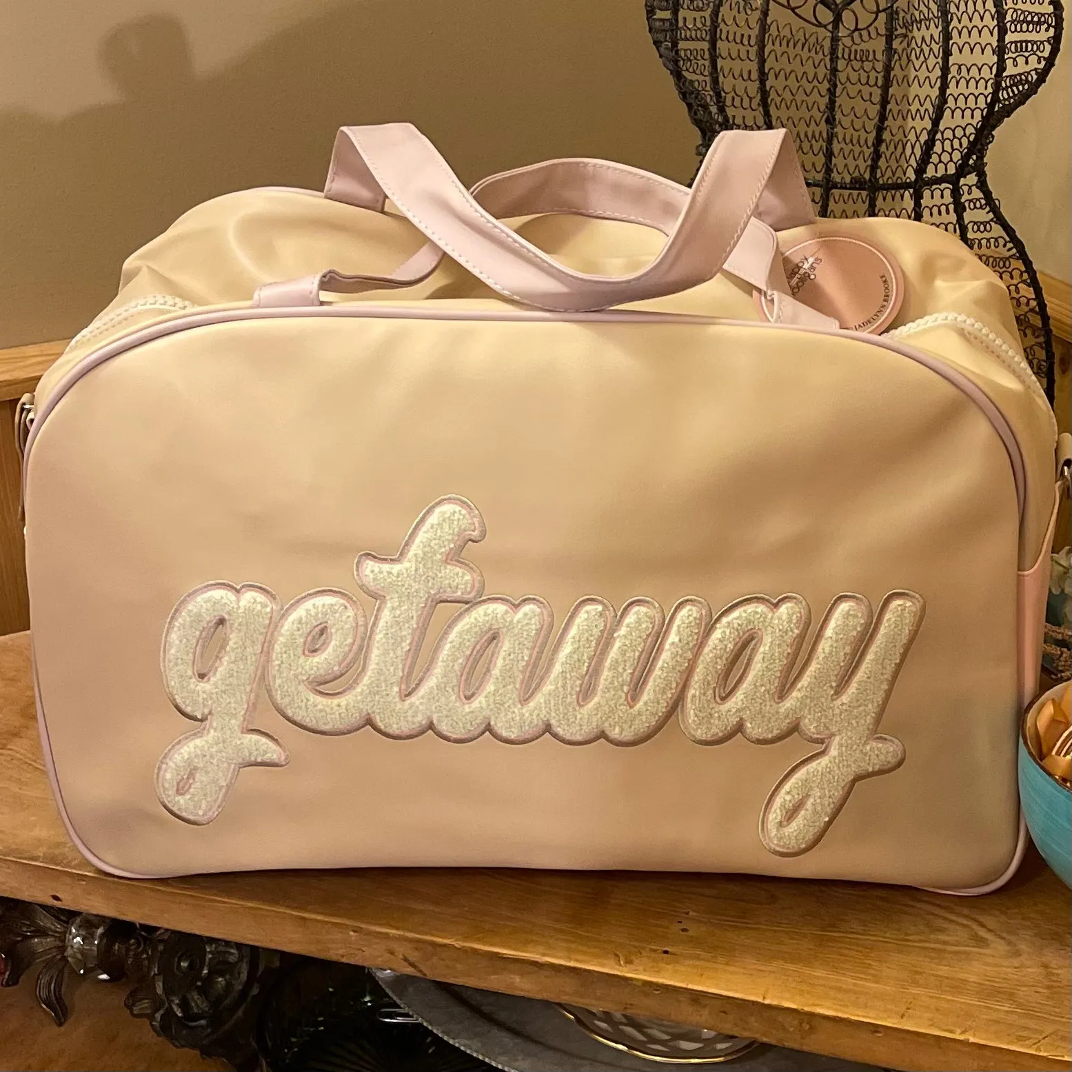 Duffle Bag: Weekender - On My Way  Getaway  Happy Camper