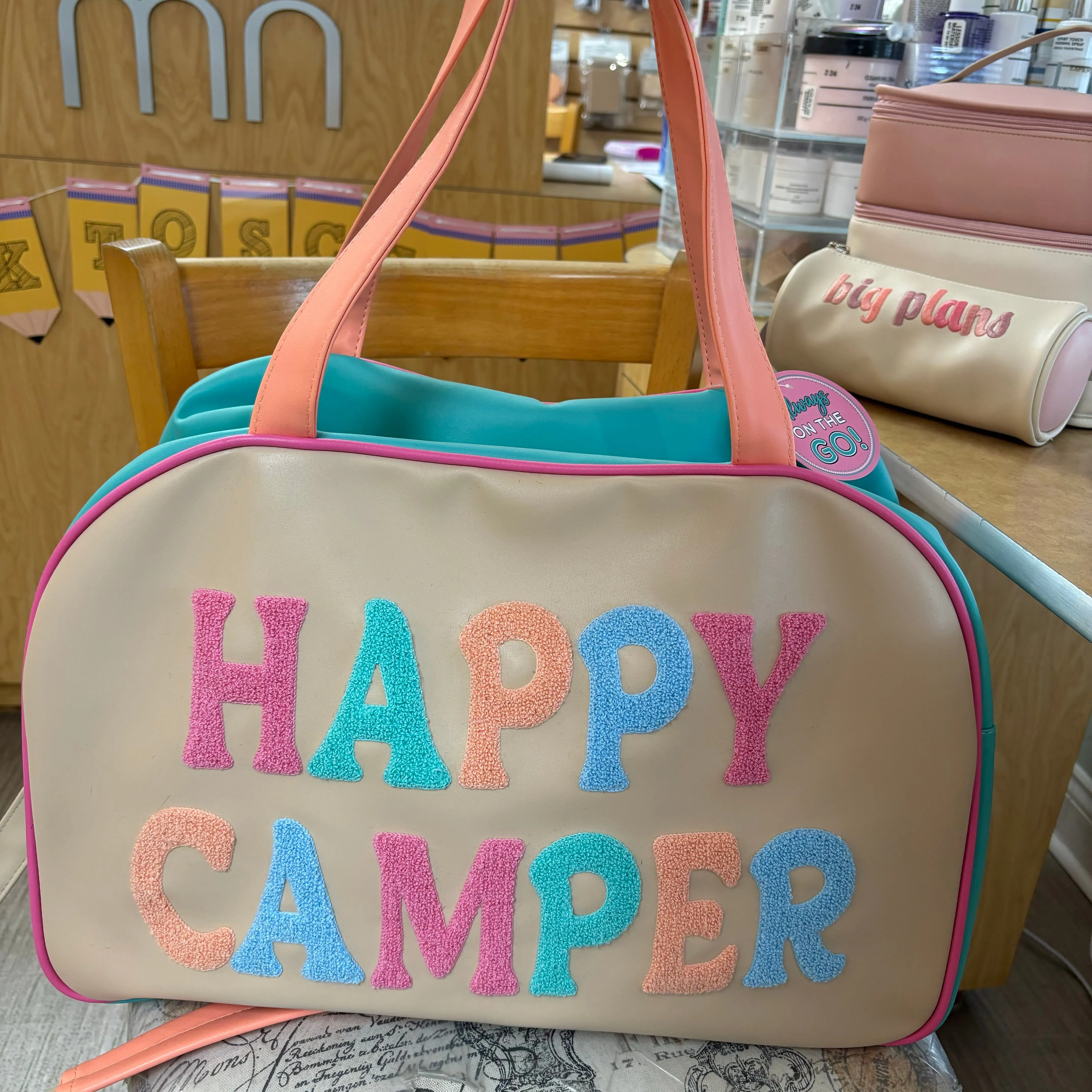 Duffle Bag: Weekender - On My Way  Getaway  Happy Camper