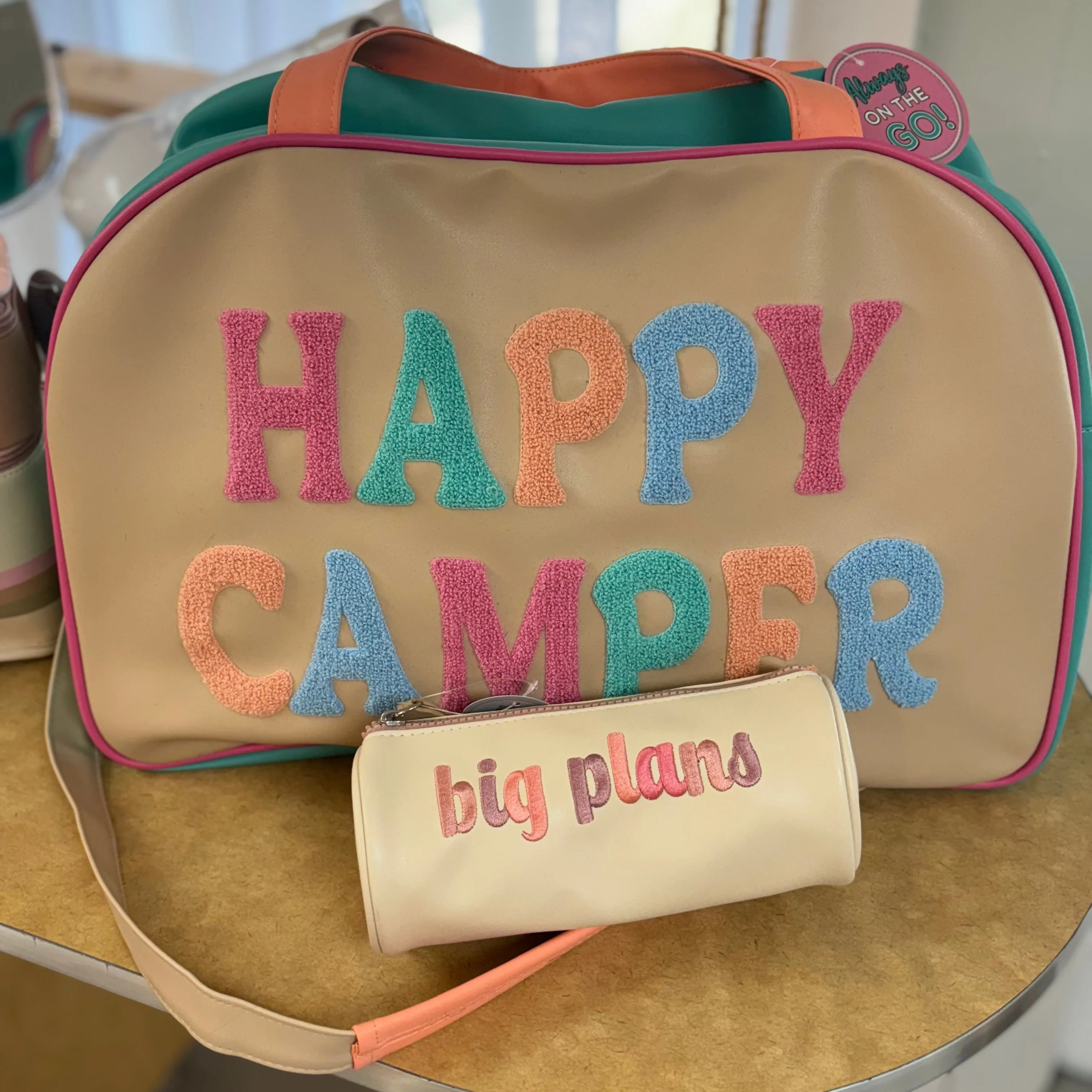 Duffle Bag: Weekender - On My Way  Getaway  Happy Camper