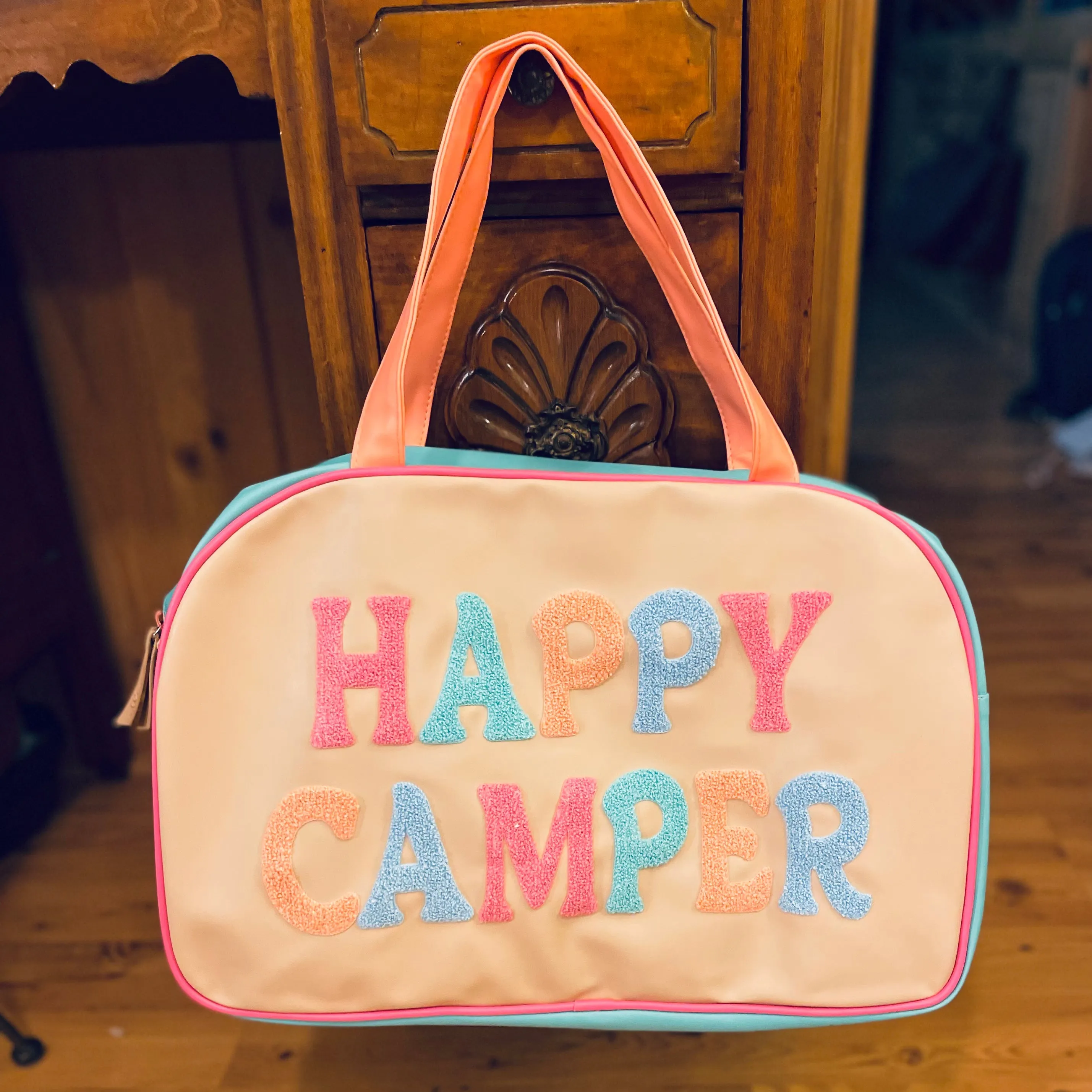 Duffle Bag: Weekender - On My Way  Getaway  Happy Camper