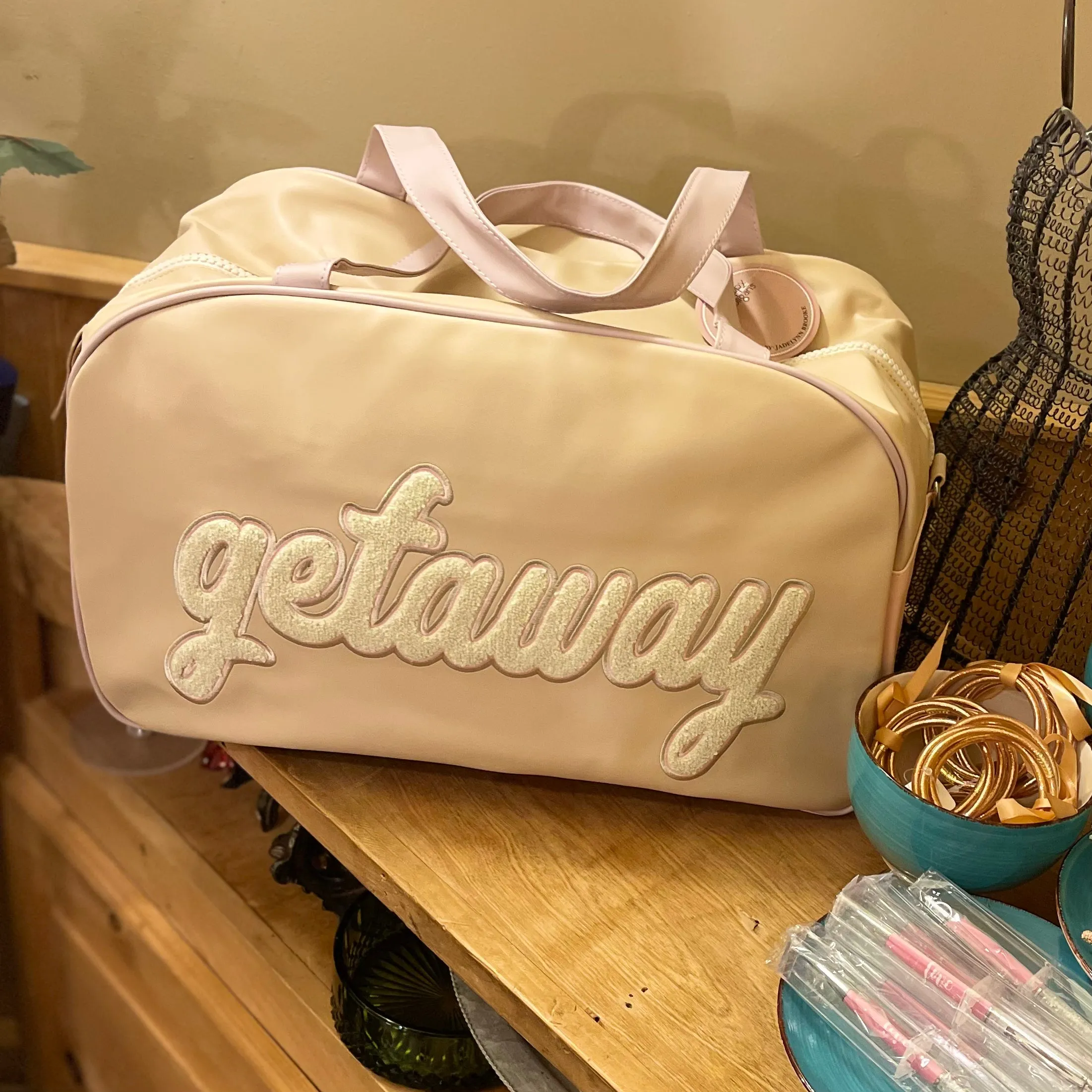 Duffle Bag: Weekender - On My Way  Getaway  Happy Camper