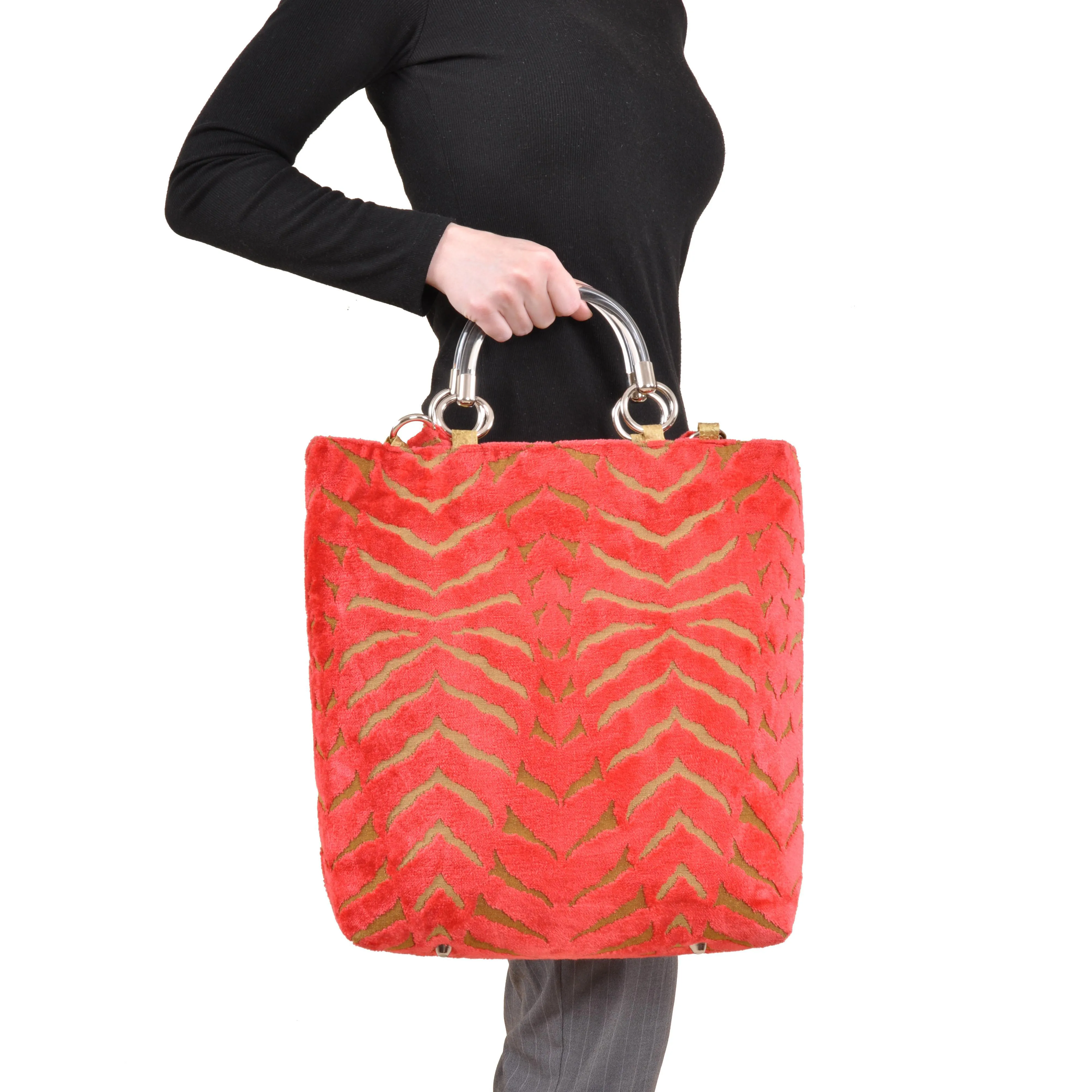 Magnetic Orange Large Tote
