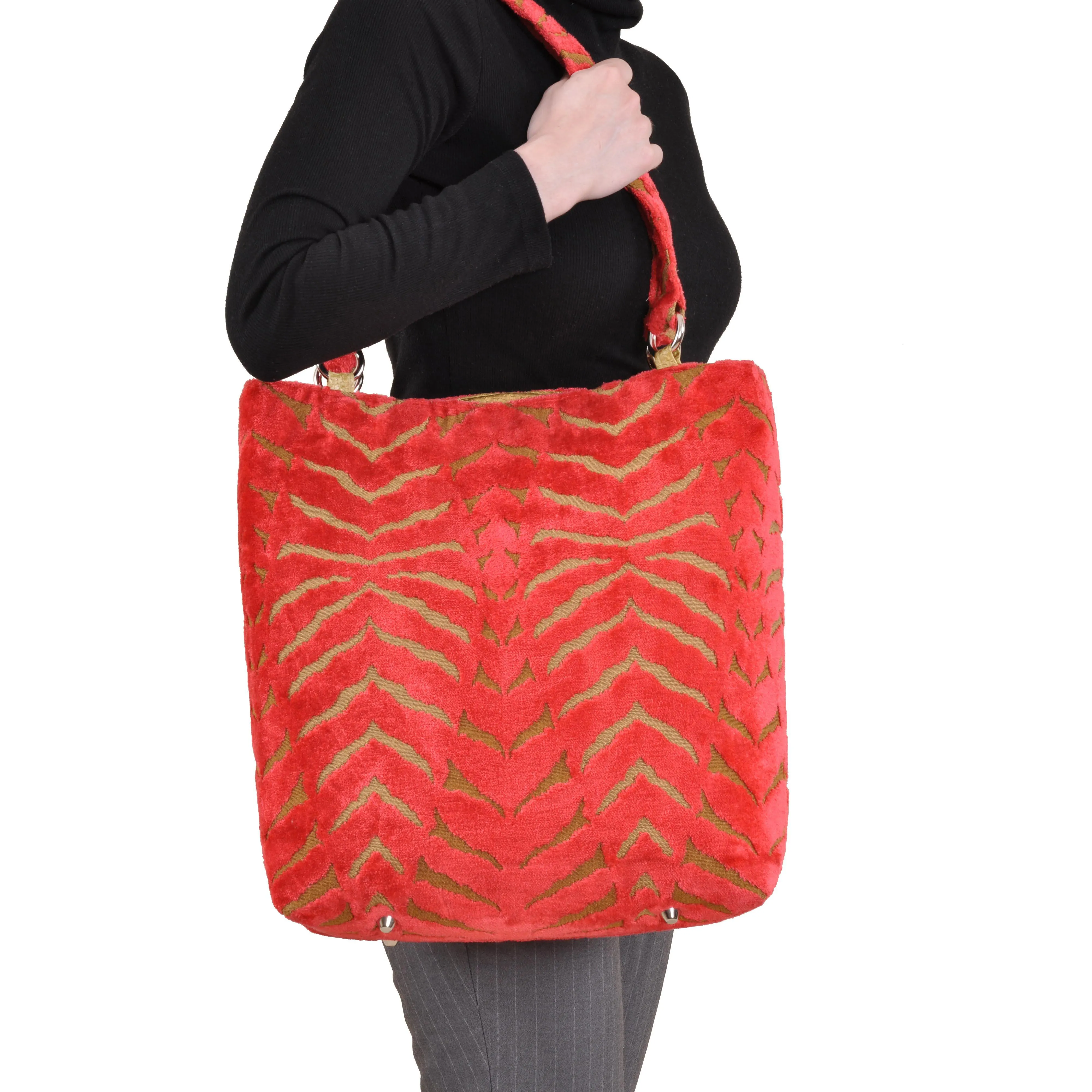 Magnetic Orange Large Tote