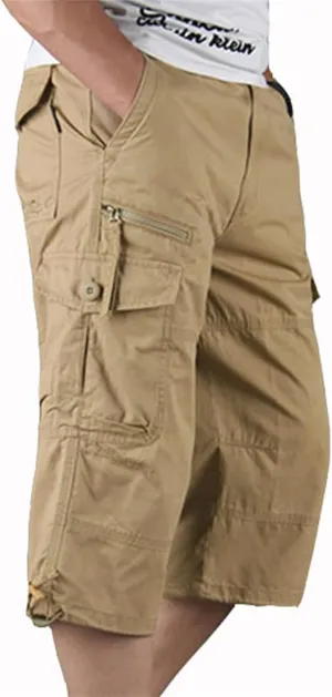 Men's Athletic Shorts Slim Fit Cargo Sweat Short Athletic Workout Thin Pant Outdoor Casual Comfort Pants with Pockets
