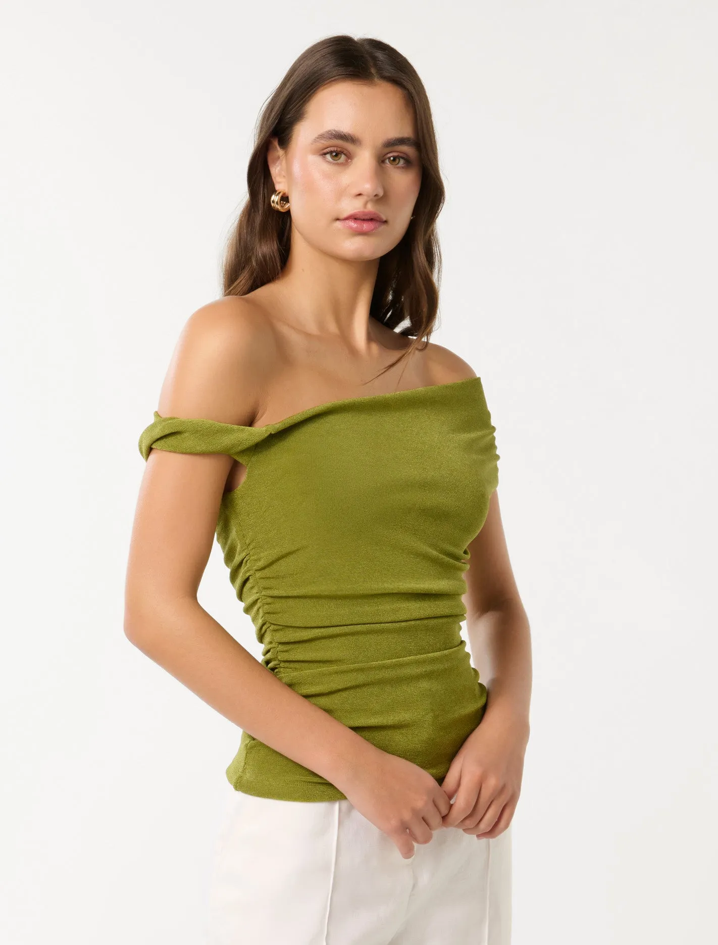 Mia Twist Shoulder Top