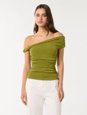 Mia Twist Shoulder Top