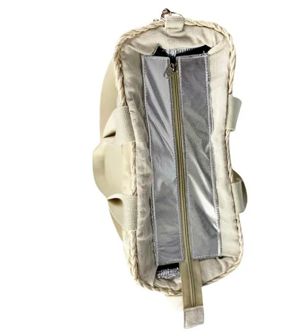 Natural Straw Cooler Tote