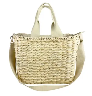 Natural Straw Cooler Tote
