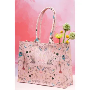 PS Accessories by Payal Singhal Payal Singhal Peach Forest Print Canvas Tote Bag