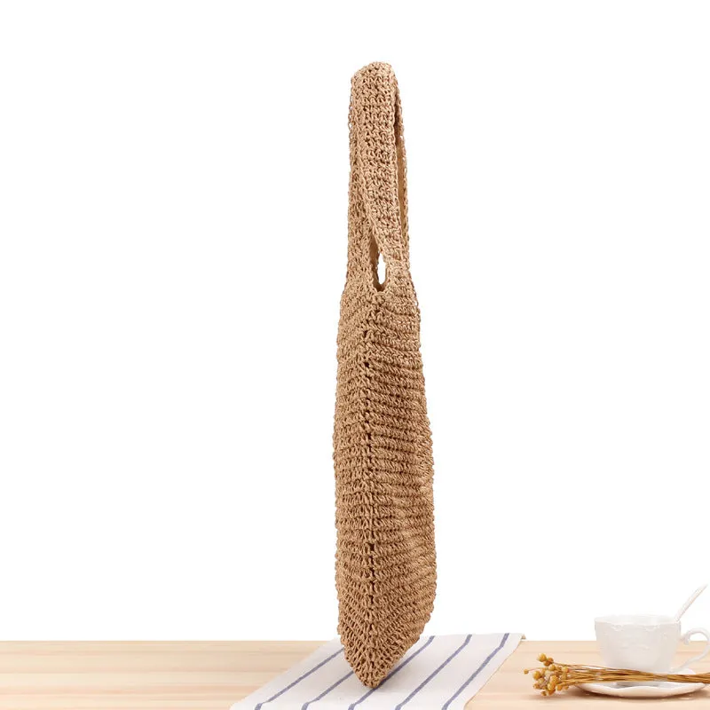 Straw beach bag