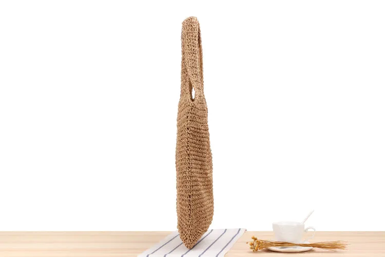Straw beach bag