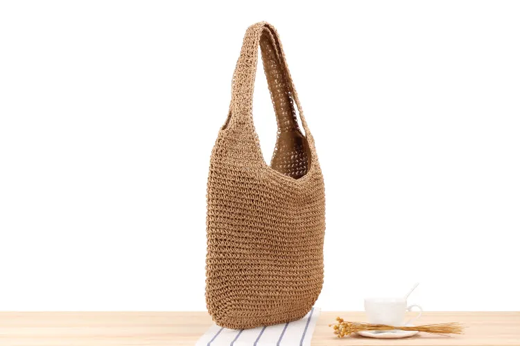Straw beach bag