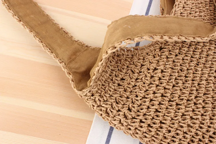 Straw beach bag