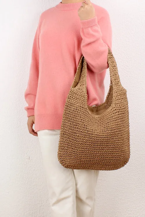 Straw beach bag