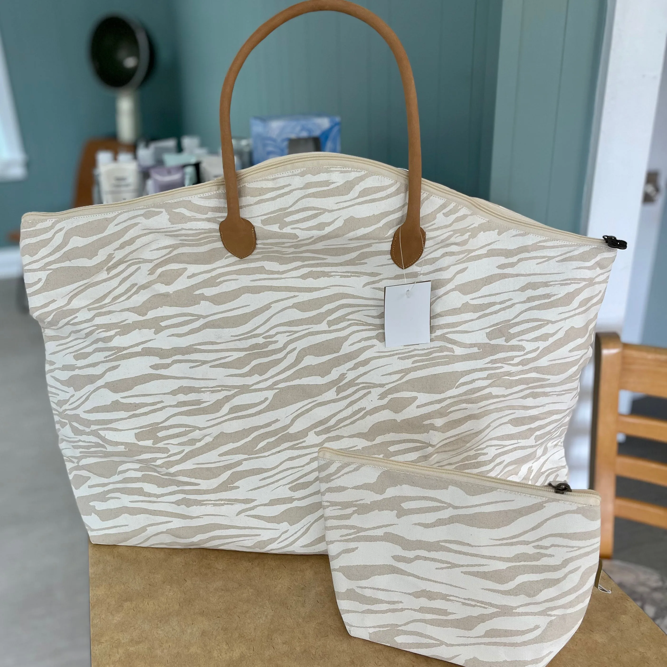 Tiger Stripes Weekender Bag or Cosmetic Bag