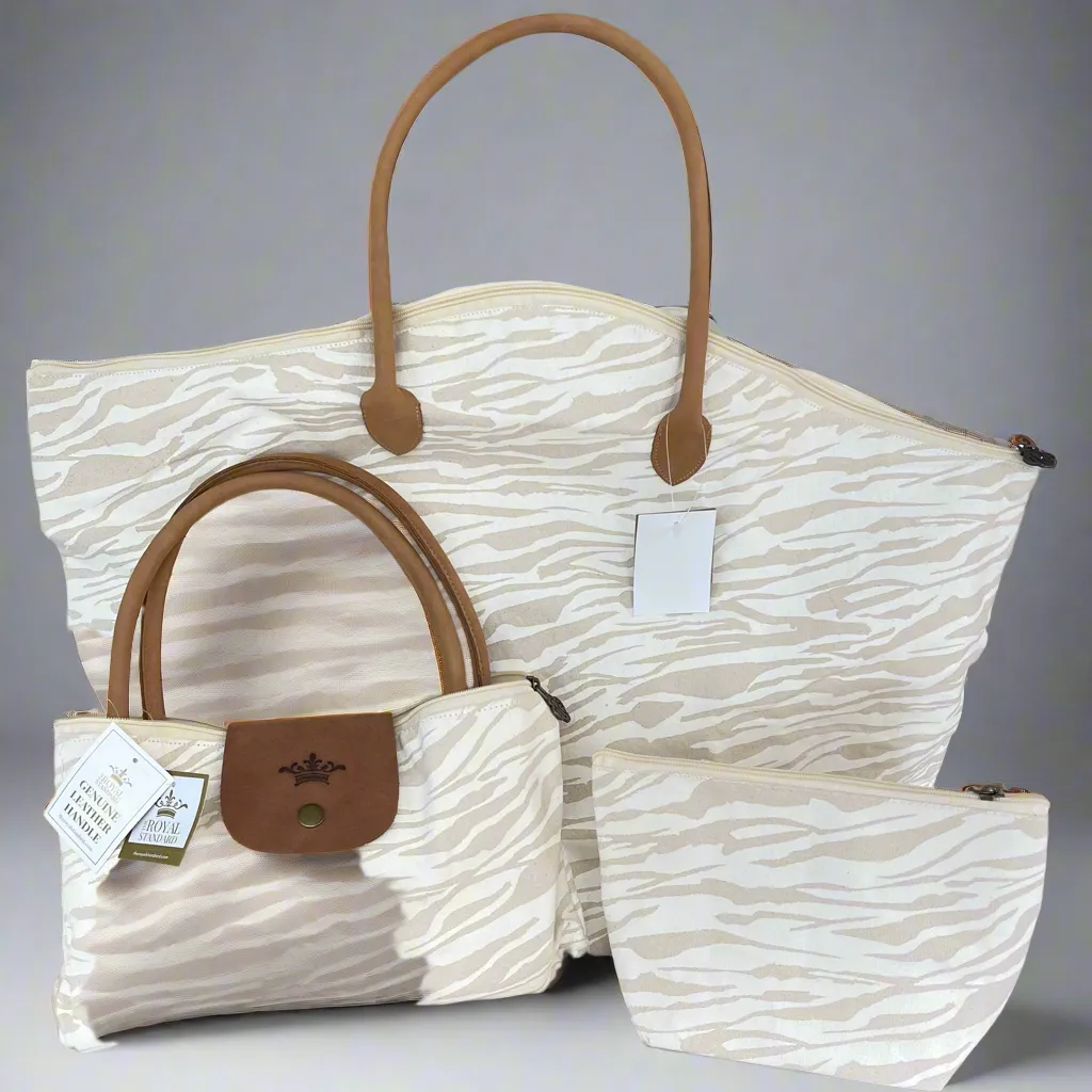 Tiger Stripes Weekender Bag or Cosmetic Bag
