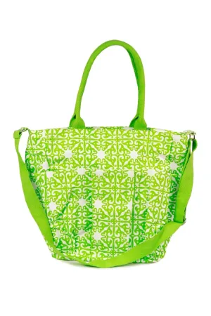 Tile Print Weekender Bag