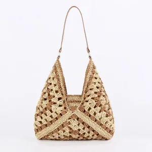 Women's Large Capacity Straw Tote Bag