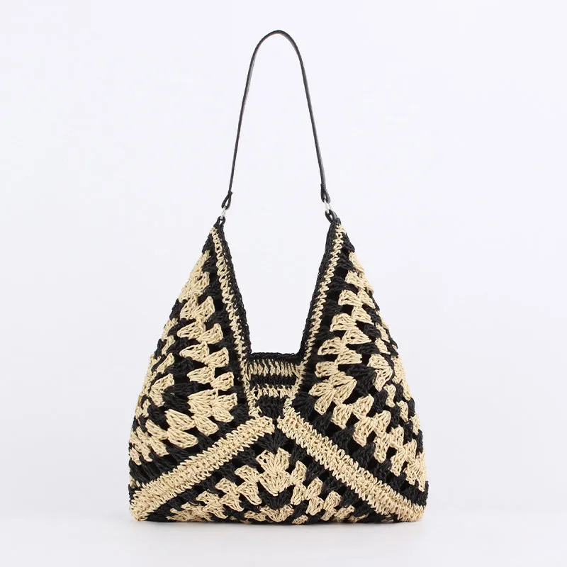 Women's Large Capacity Straw Tote Bag